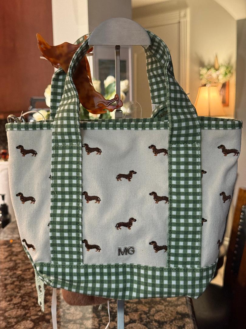 Trending Beaded Bags and Resort Collection - Madden Girl Dachshund Tote Bag