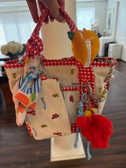 Trending Beaded Bags and Resort Collection -  Madden Girl Canvas Lobster Tote