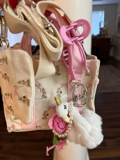 Trending Beaded Bags and Resort Collection - Madden Girl Pink Swan
