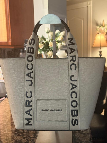 Trending Beaded Bags and Resort Collection - Marc Jacobs Cream Leather Tote