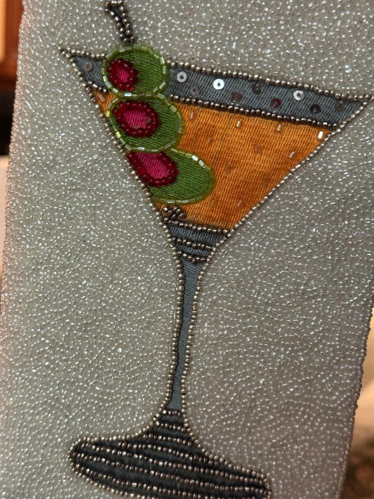 Trending Beaded Bags and Resort Collection - Martini Time Crossbody Bag