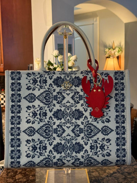 Trending Beaded Bags and Resort Collection - Nanette Lepore Lobster Tote with Bag Charm