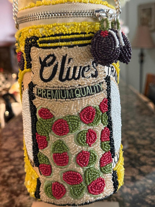 Trending Beaded Bags and Resort Collection - Olives Can Beaded Crossbody