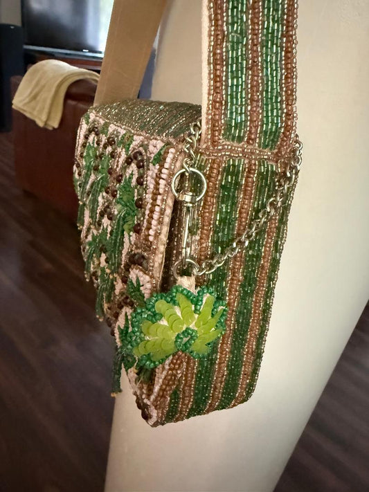 Trending Beaded Bags - Palm Tree Tassel