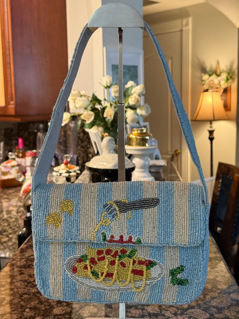 Trending Beaded Bags and Resort Collection - Sol Mer Pasta Beaded Shoulder Bag