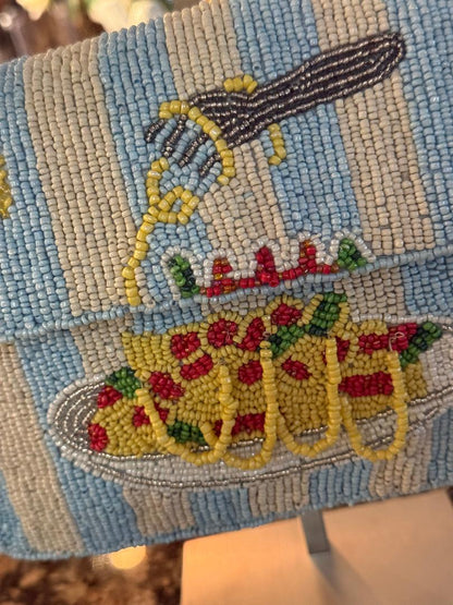 Trending Beaded Bags and Resort Collection - Sol Mer Pasta Beaded Shoulder Bag