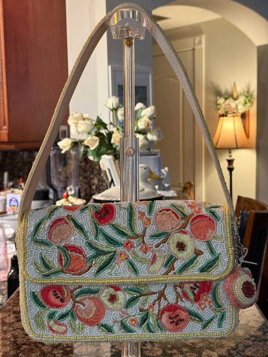 Trending Beaded Bags and Resort Collection - Peaches with Matching Bag Charm