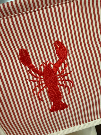 Trending Beaded Bags and Resort Collection - Tommy Bahama Lobster Tote with Bamboo Handle