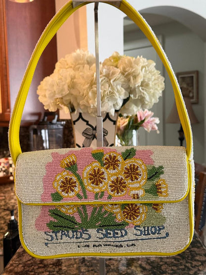 Trending Beaded Bags and Resort Collection - STAUD Tommy Beaded Tidy Tips Shoulder Bag