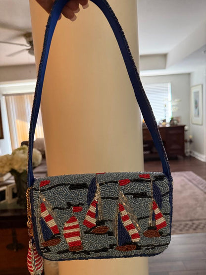 Trending Beaded Bags and Resort Collection - Sailboat with Matching Bag Charm