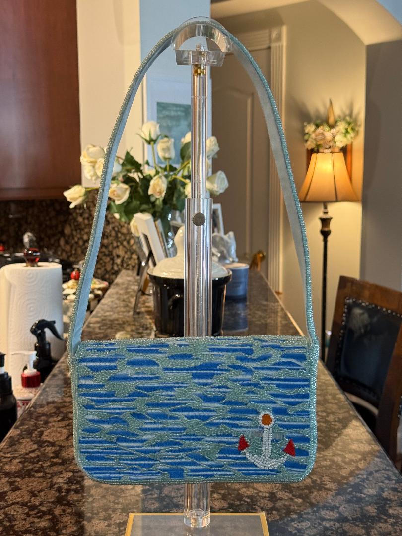 Trending Beaded Bags and Resort Collection - Sailboat Ocean Scene