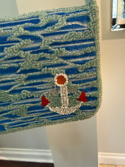 Trending Beaded Bags and Resort Collection - Sailboat Ocean Scene