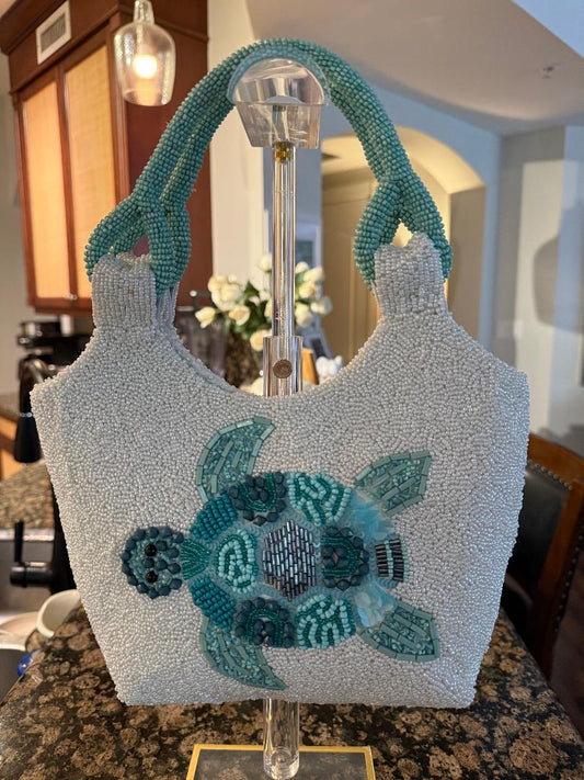 Trending Beaded Bags and Resort Collection - Turquoise Sea Turtle