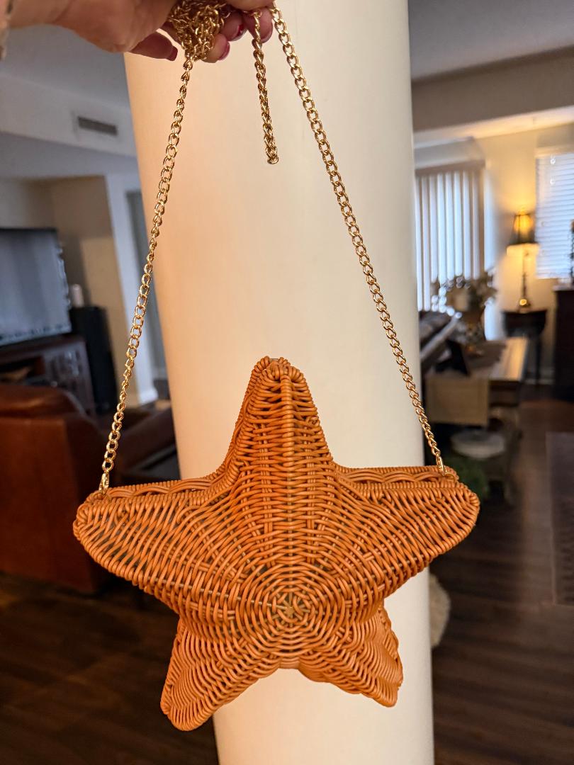 Trending Beaded Bags and Resort Collection Tommy Bahama Wicker Starfish Crossbody