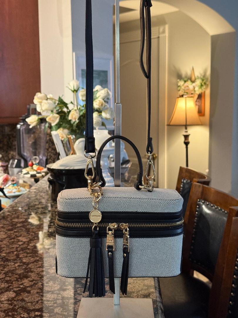 Trending Beaded Bags and Resort Collection - Steve Madden Black Vanity Crossbody