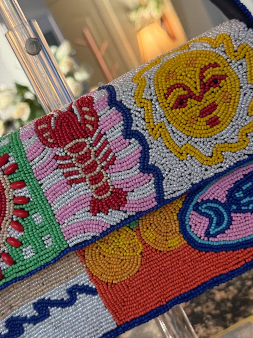 Trending Beaded Bags and Resort Collection - America & Beyond Sun & Sea Beaded Shoulder Bag
