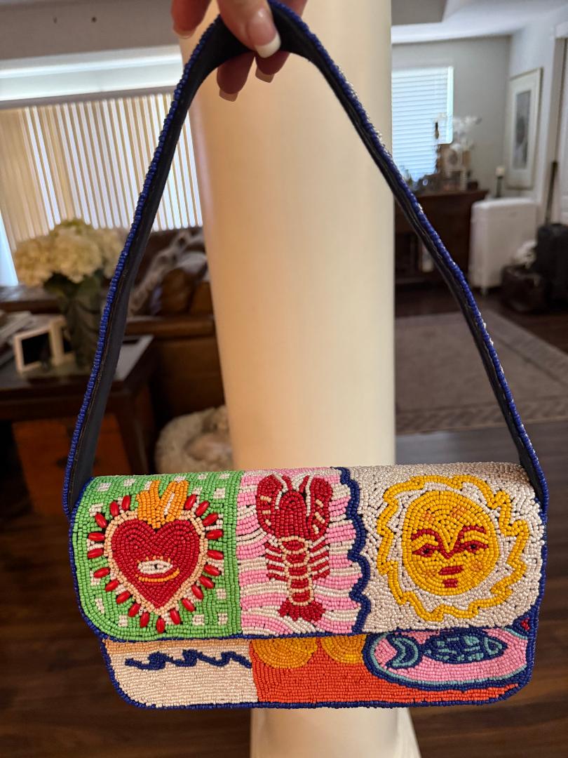Trending Beaded Bags and Resort Collection - America & Beyond Sun & Sea Beaded Shoulder Bag