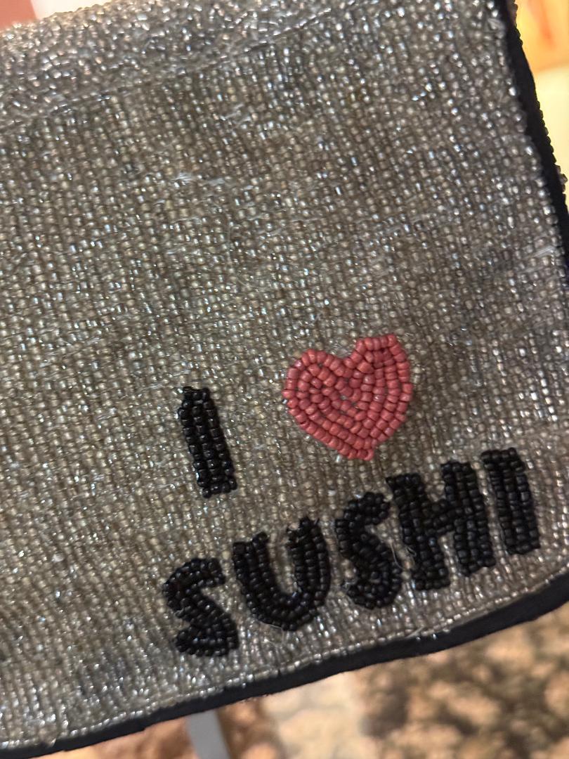 Trending Beaded Bags and Resort Collection - Sol Mer Sushi Beaded Shoulder Bag