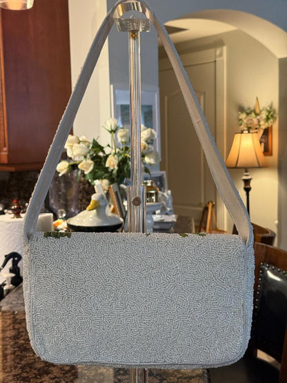 Trending Beaded Bags and Resort collection - Farmers Market Veggies Beaded Shoulder Bag