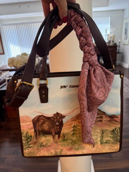 Trending Beaded Bags and Resort Collection - Betsey Johnson Longhorn Western Tote Bag
