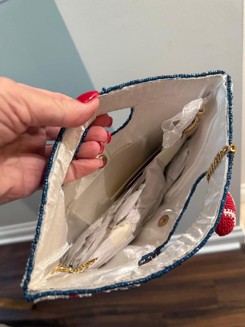 Trending Beaded Bags and Resort Collection - Baseball Bag with Matching Bag Charm