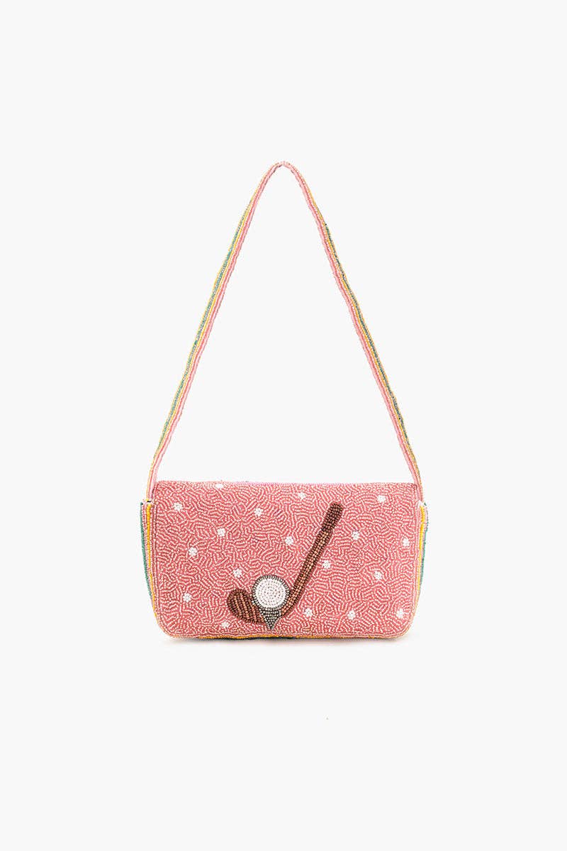 America & Beyond - Tee Trolley Pink Golf Cart Shoulder Bag