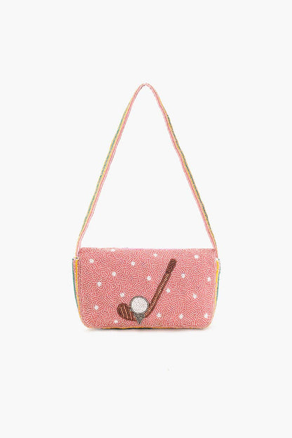 America & Beyond - Tee Trolley Pink Golf Cart Shoulder Bag