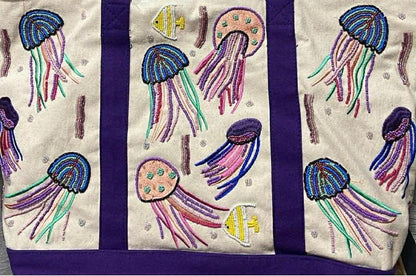 Trending Beaded Bags and Resort Collection - Jellyfish Tote